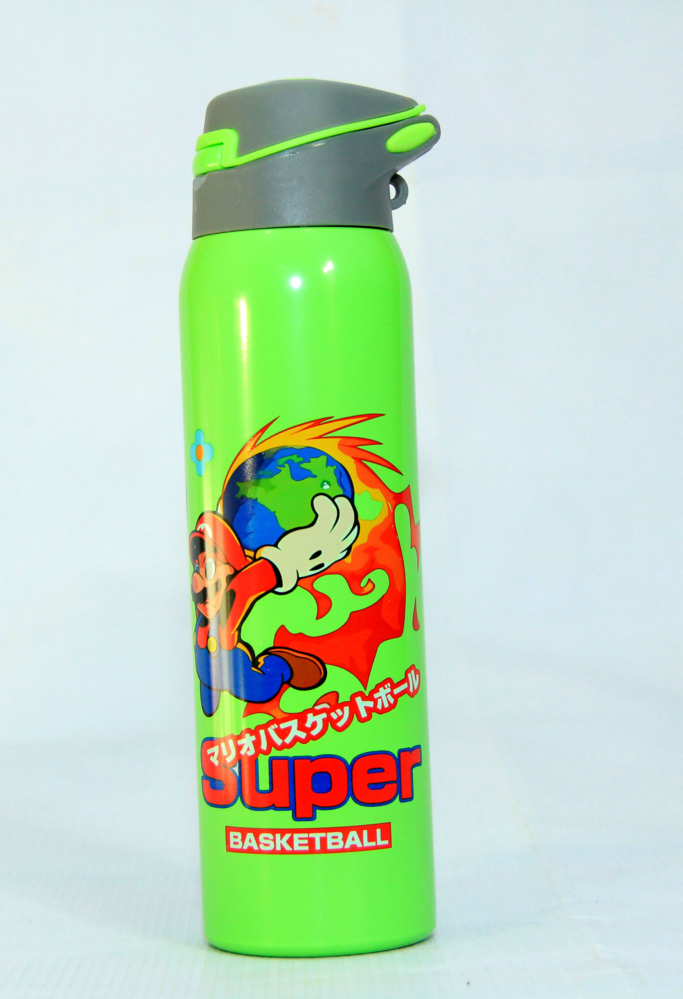 Термос "Супер Марио", для детей, нержавеющая сталь, с трубочкой, 500мл — фото 1