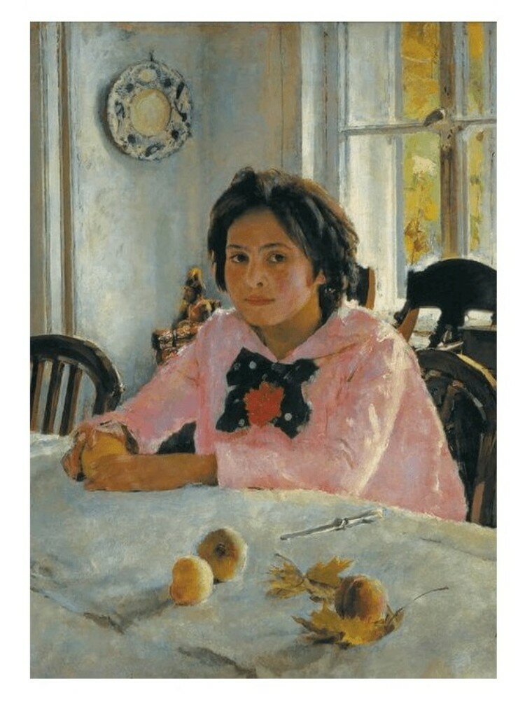 Пазл для взрослых Стелла 1000 деталей, элементов: Серов В. А. Девочка с персиками — фото 1