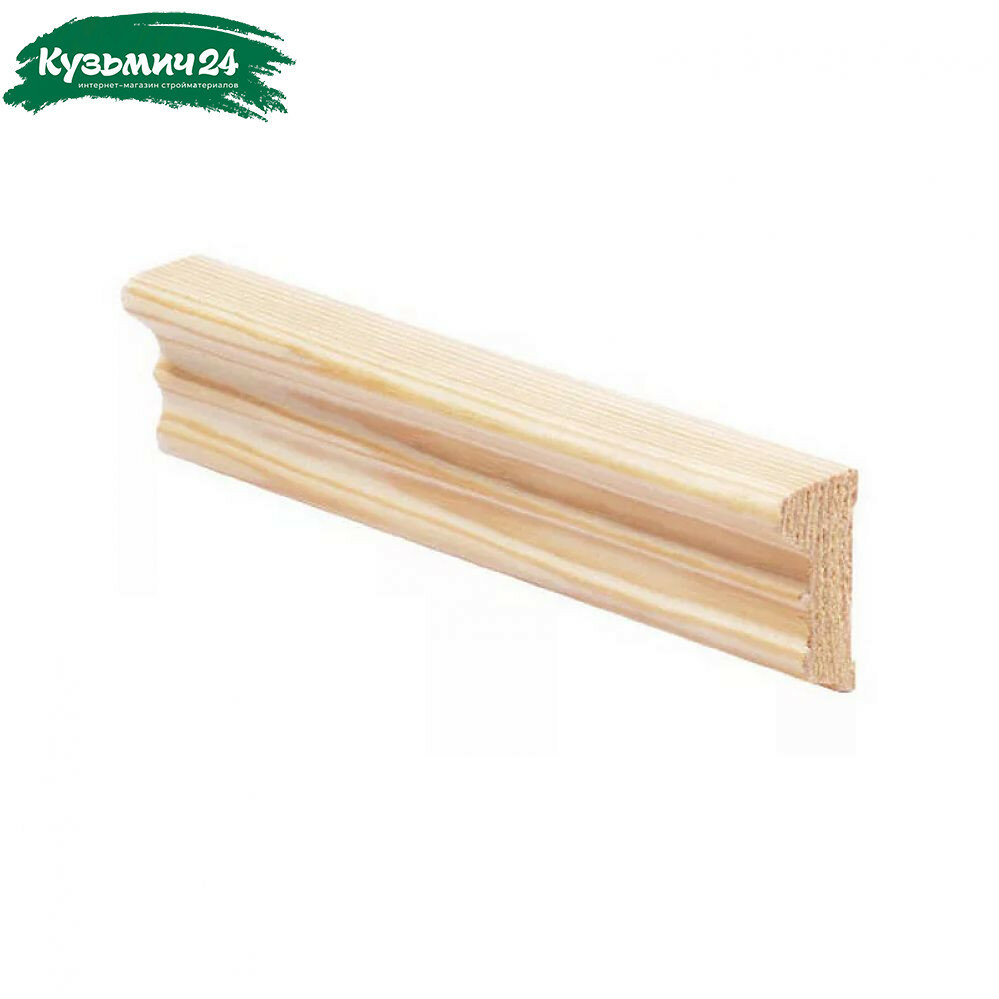 Багет прямой рельефный Хвойные породы 14х24х2500 мм деревянный 2 шт.