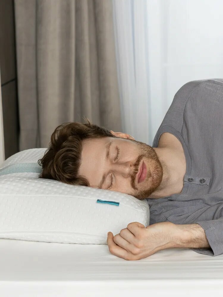 Подушка Askona (Аскона) StopSnoring, против храпа, 60 x 40 см, трикотаж — фото 1