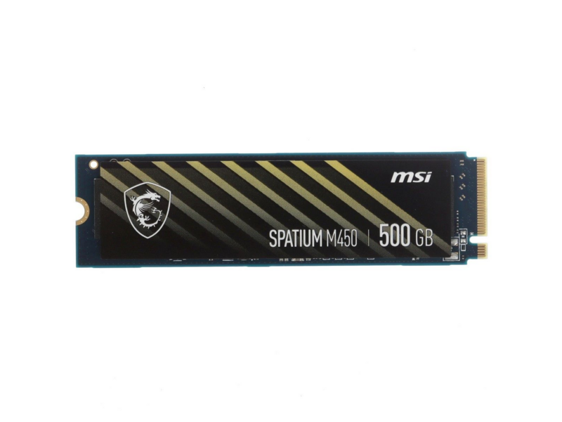 Твердотельный накопитель SSD SPATIUM M450 V1 500GB M.2(22x80mm) NVMe PCIe 4.0 x4 3D TLC R/W 3000/2000 IOPs 370 000/580 000 TBW 150 DWPD 0.16 (5 years)