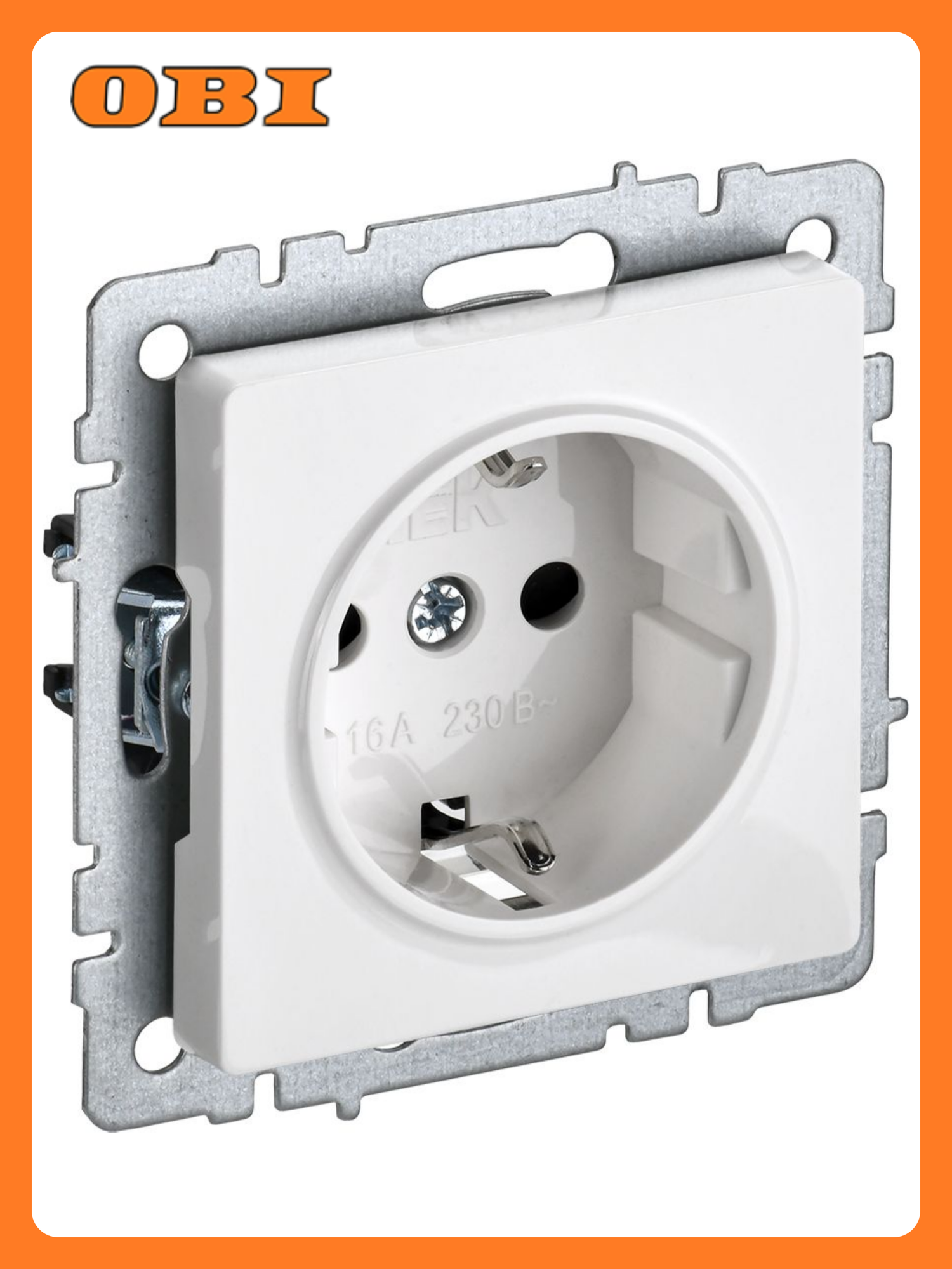 BRITE Розетка с з/к/ш 16А РС14-1-0-БрБ бел. IEK