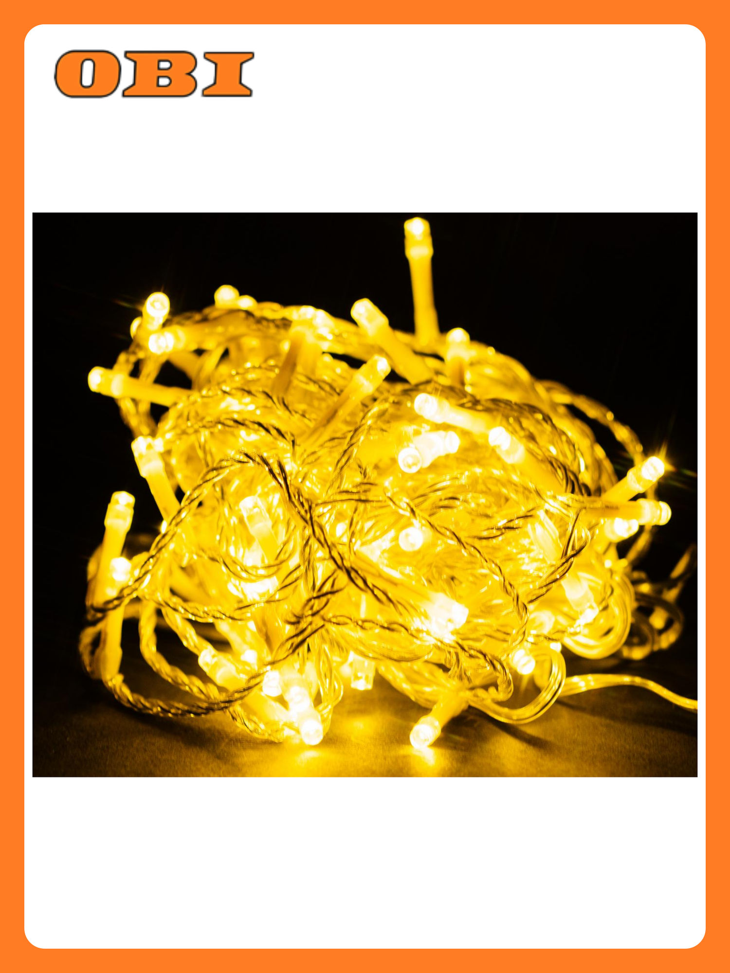 Гирлянда Мишура 80 LED теплый белый 892 м