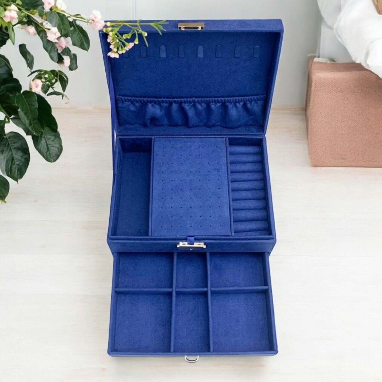 Шкатулка для хранения украшений Мальта, темно-синий — фото 1