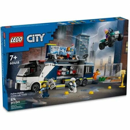 Конструктор LEGO City 60418 Полицейский грузовик криминальной лаборатории