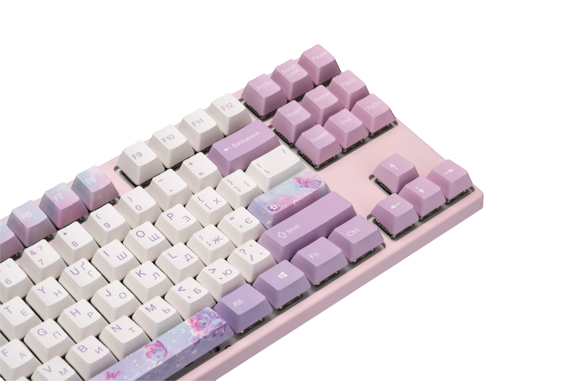 Клавиатура механическая Varmilo VEM87 Dreams On Board EC V2 Rose 87 клавиш USB White LED EN/UKR
