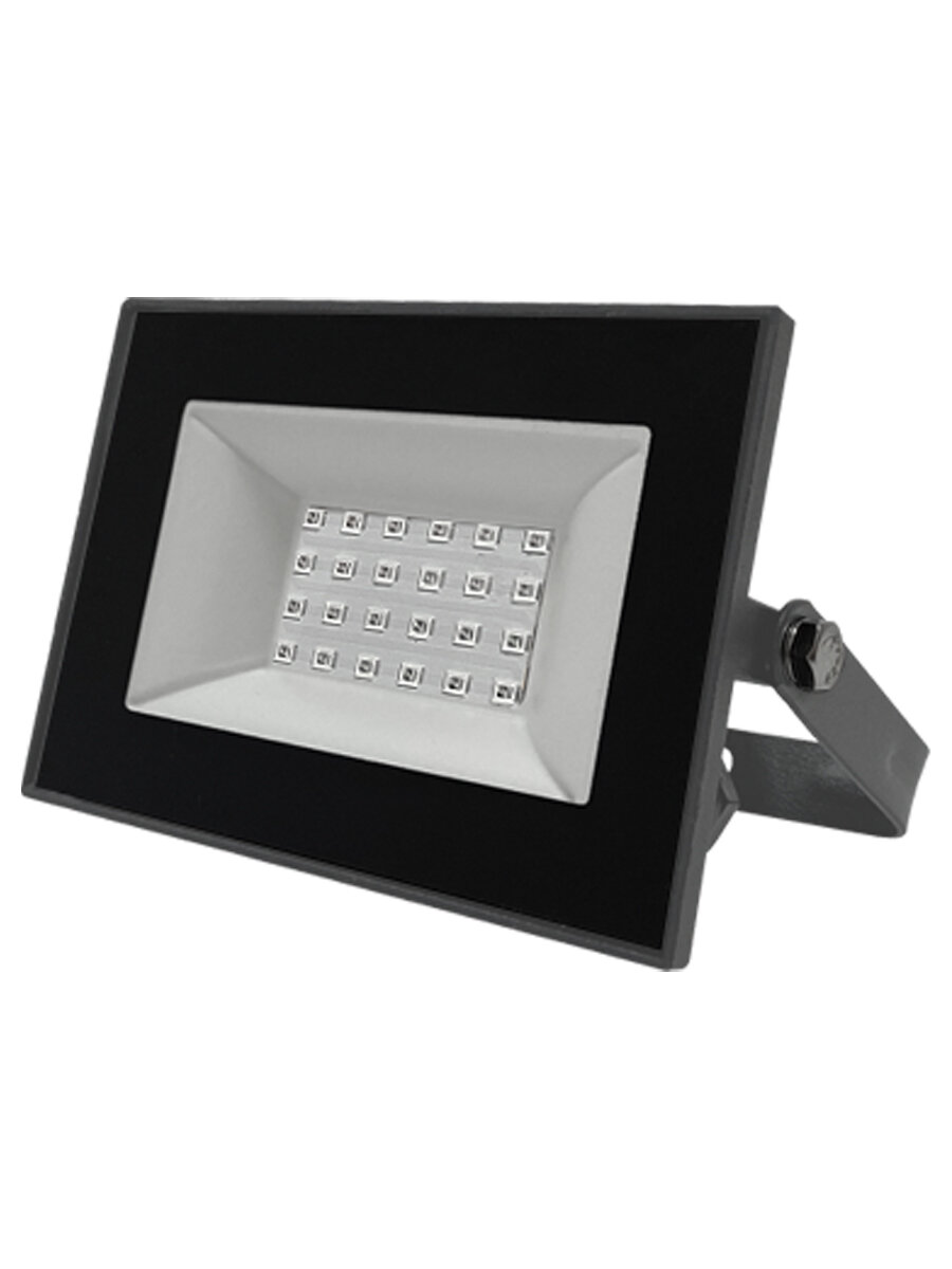 Прожектор светодиодный зеленый свет 20 Вт FL-LED Light-PAD Green IP65, цвет корпуса серый, для архитектурной, уличной или креативной подсветки, Foton Lighting, набор 2шт