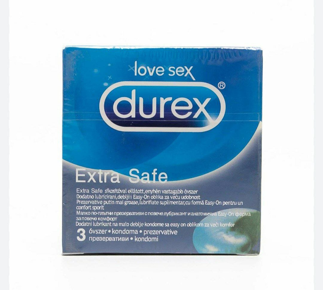 Презервативы Durex "Latex", латекс, силикон, 18 см x 56 мм, 3 шт