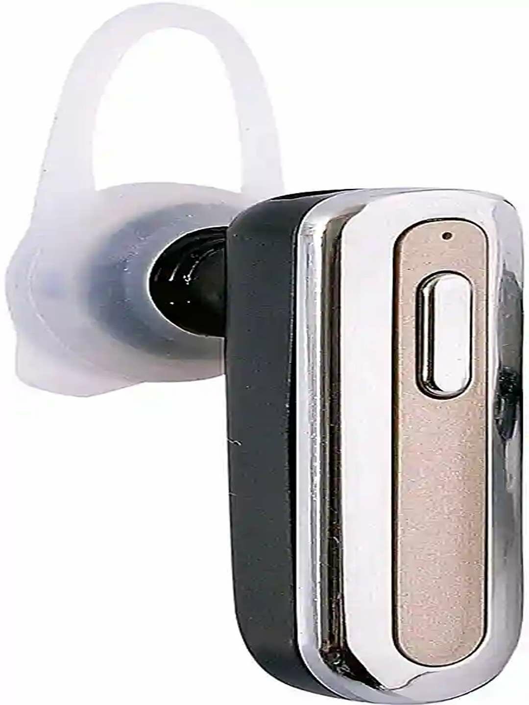 Bluetooth гарнитура с микрофоном и заушным креплением для звонков, золотистый.