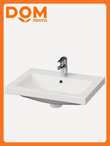 Изображение товара Встраиваемая раковина Cersanit "Como" UM-COM60/1, белая, фарфор