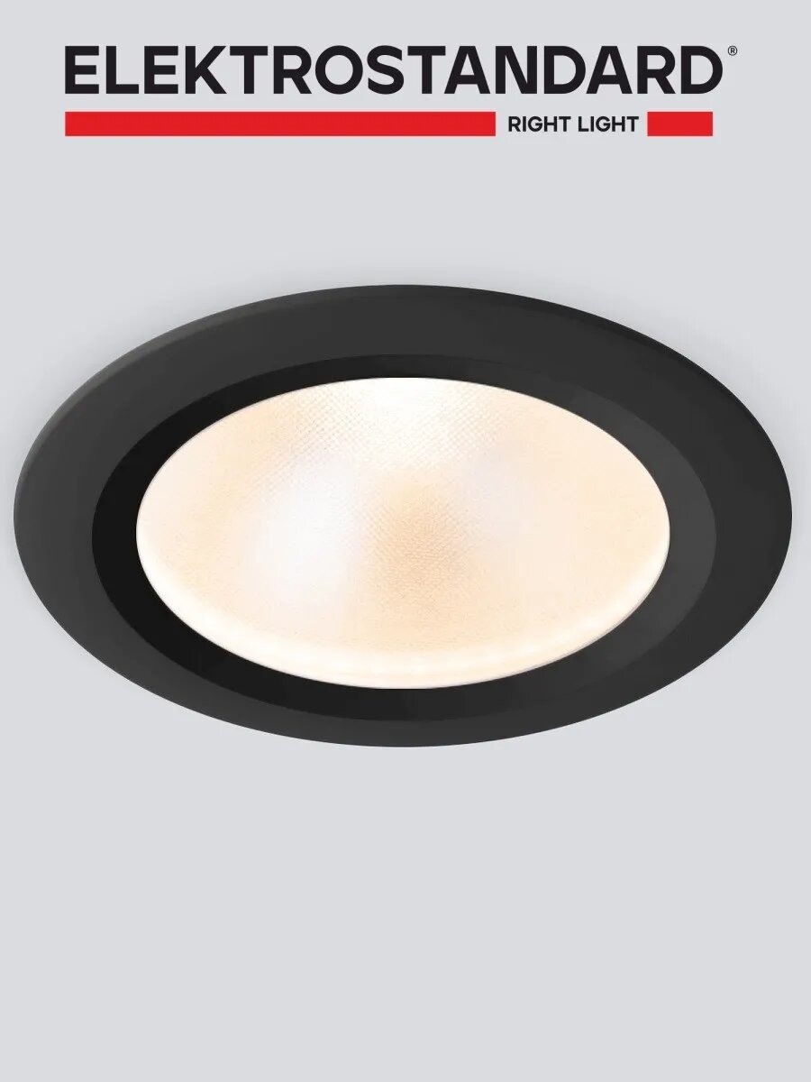 Уличный встраиваемый светодиодный светильник Elektrostandard Light LED 3003 35128/U, 6 Вт, 3000К, цвет черный, IP54