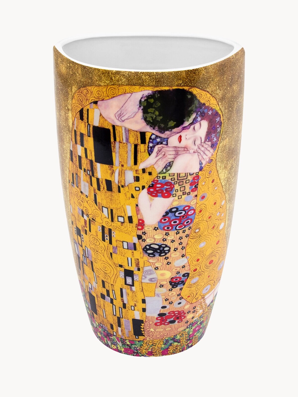 Ваза настольная 1,5 л Elan Gallery "Поцелуй", 13*10*22,5 см, фарфор