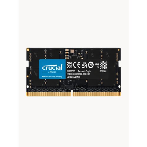 Crucial Оперативная память ноутбука DDR5-4800 1X16GB SODIMM RAM 109728₽