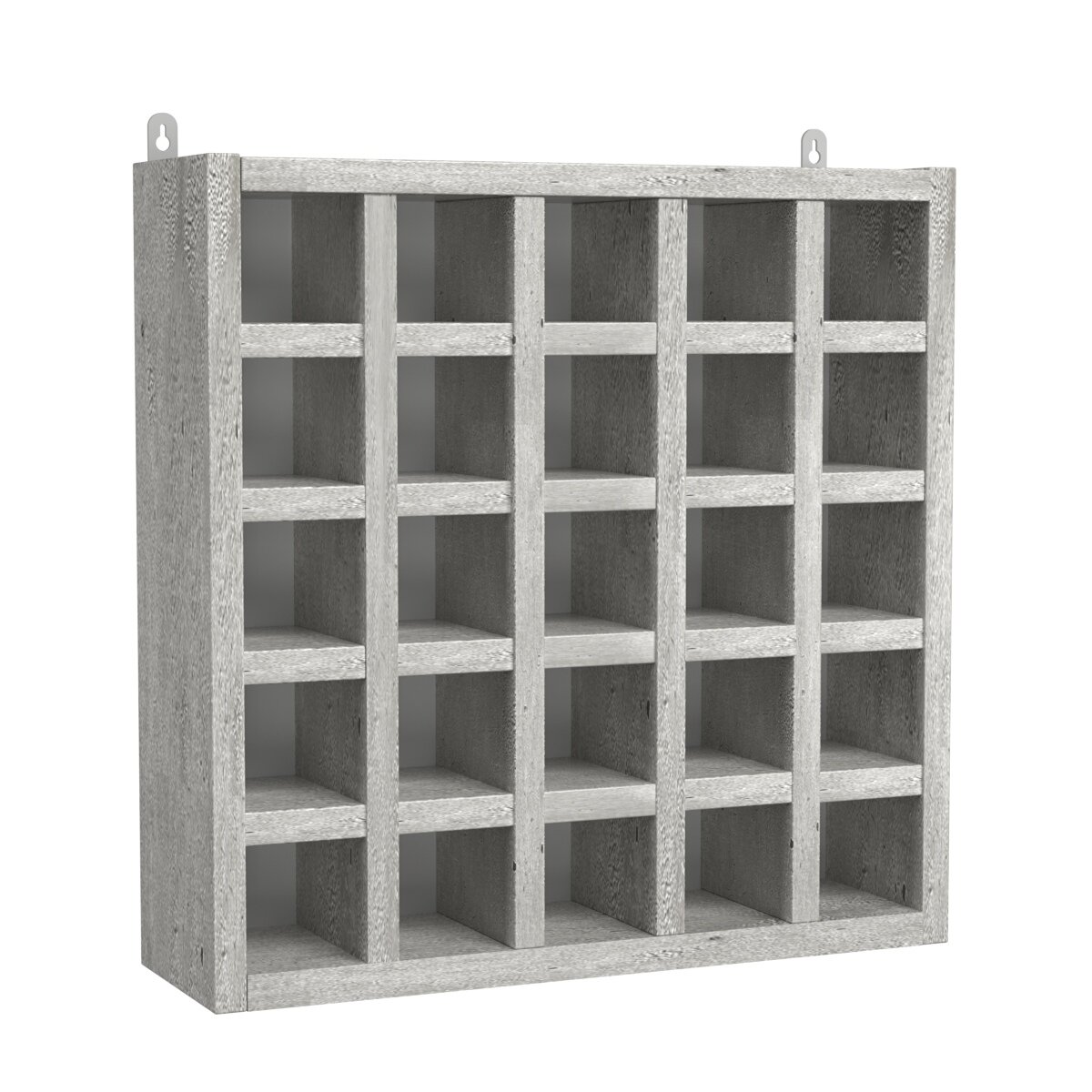 Ключница мини на 25 ячеек для ключей, браслетов и карт, ячейки 60х60мм, Метрополитан Грей