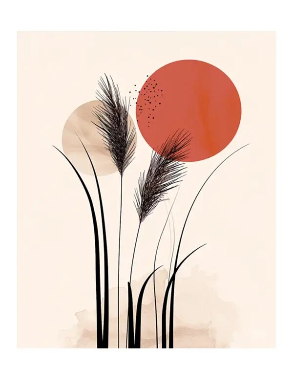 Картина Терракотовый закат 40x50 см