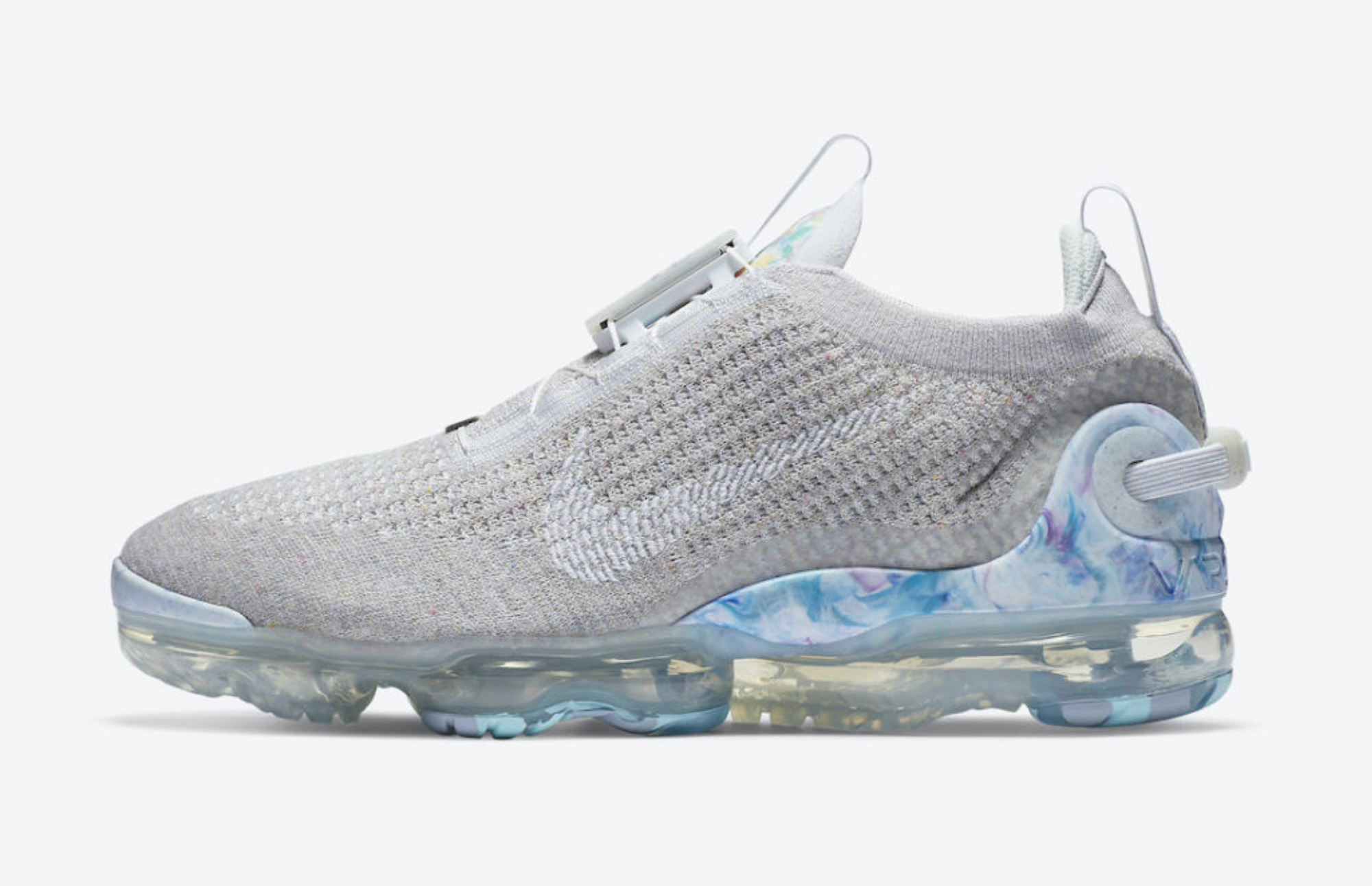 Кроссовки NIKE Vapormax 2020 Flyknit, размер 12 US / 11 UK / 46 EUR / 30 CM, светло-серый