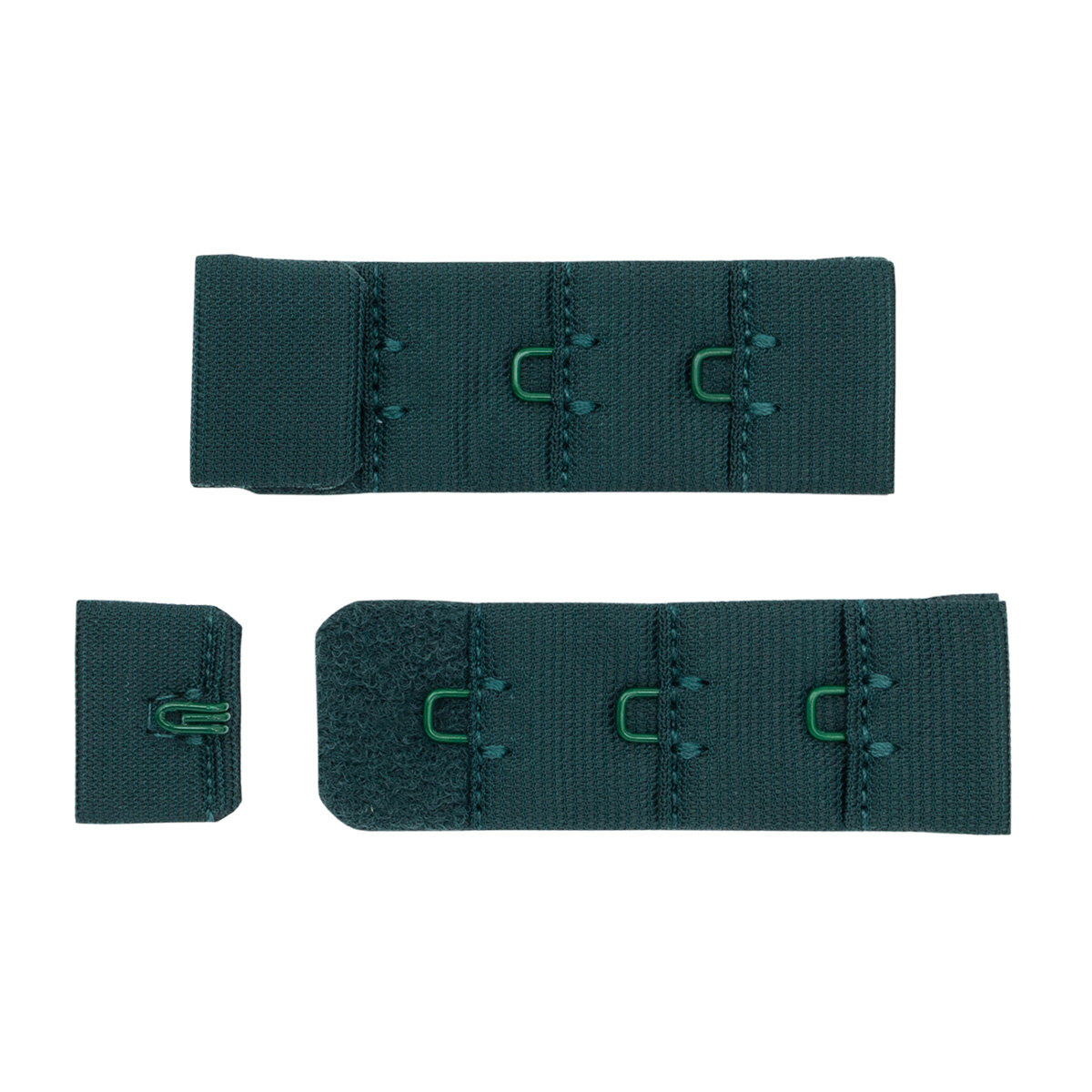 28715 Застежка для бюстгальтера, расширитель 19 мм, цвет нефрит (2188), 2 шт