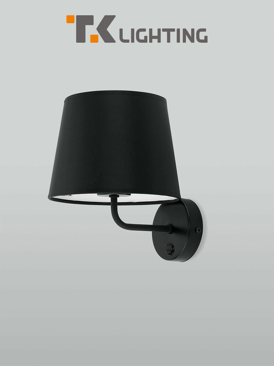 Бра   Настенный светильник TK Lighting Maja 1884  E27  60 Вт  цвет черный