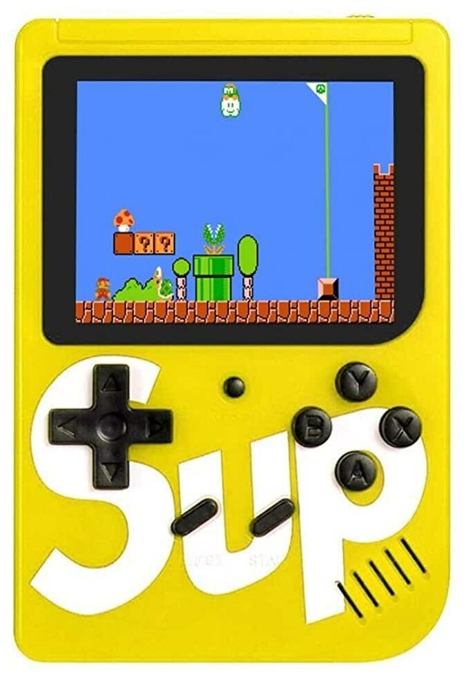 Игровая приставка 400 игр в 1, Sup game box, портативная, желтая