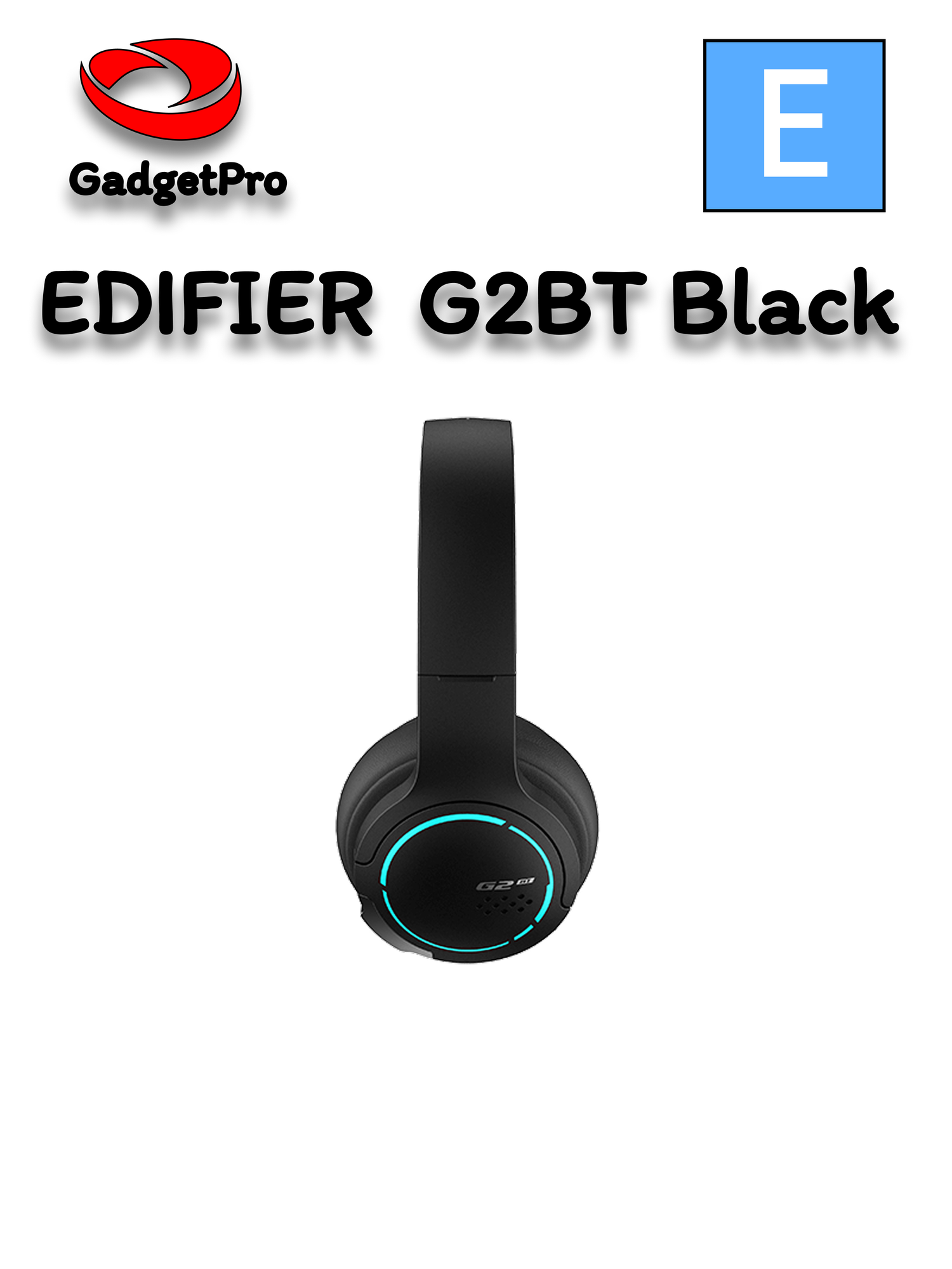 Беспроводные игровые наушники EDIFIER G2BT с микрофоном, Bluetooth 5.2, до 36 ч работы, черные