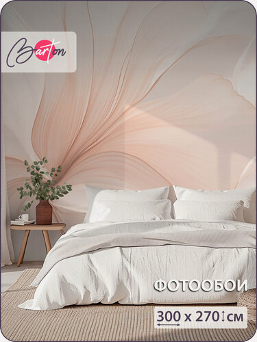 Изображение товара Фотообои на стену флизелиновые 3d Абстракция Цветы 300х270 см Bartonwall M240_O