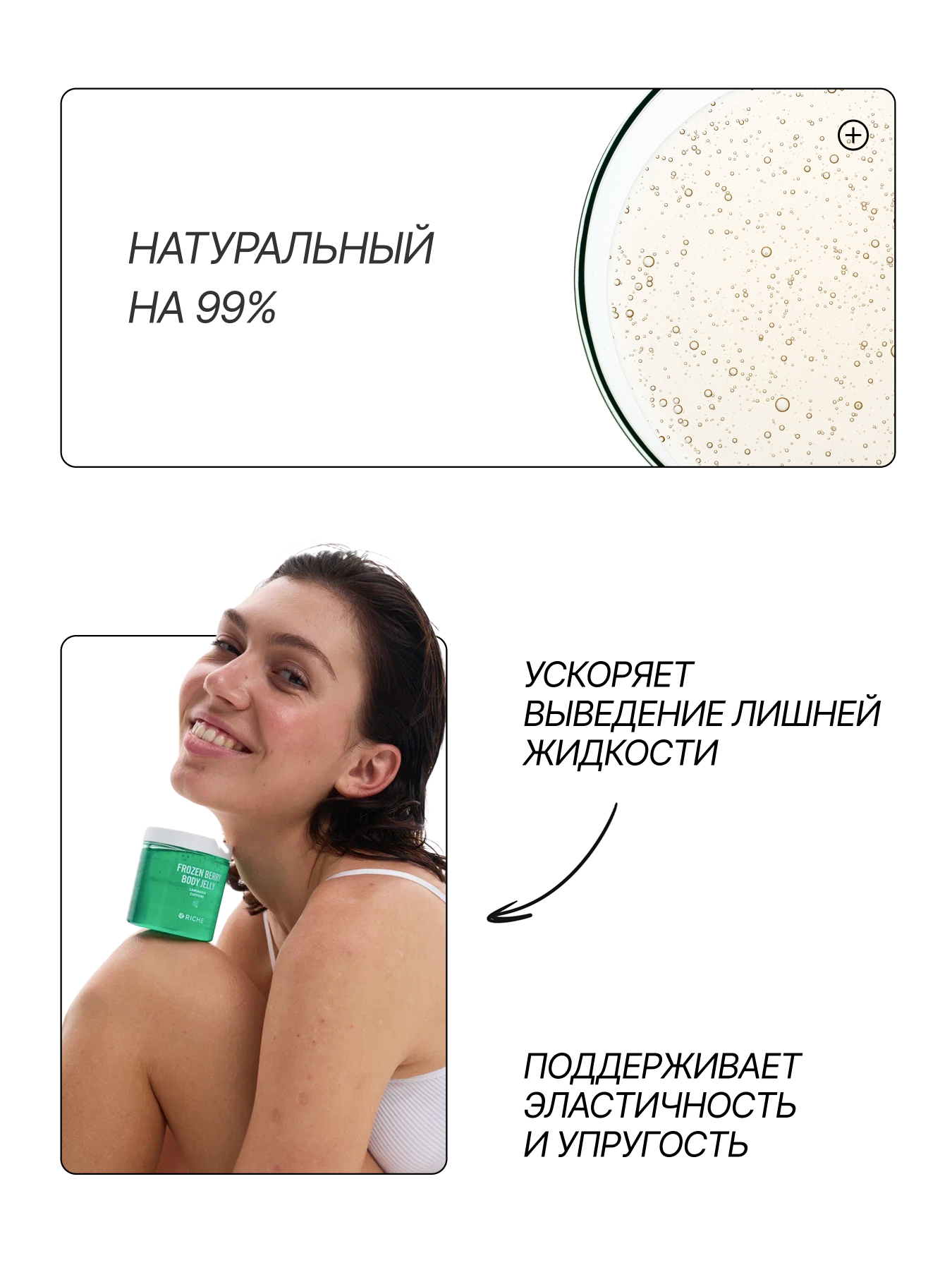 Картинки RICHE Охлаждающее антицеллюлитное обёртывание для тела с ламинарией и ниацинамидом