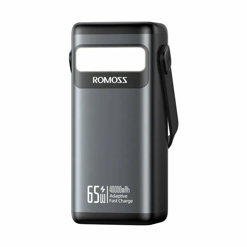 Внешний аккумулятор Romoss, PMT40, 40000 mAh, LiFePo4, быстрая зарядка, темно-серый