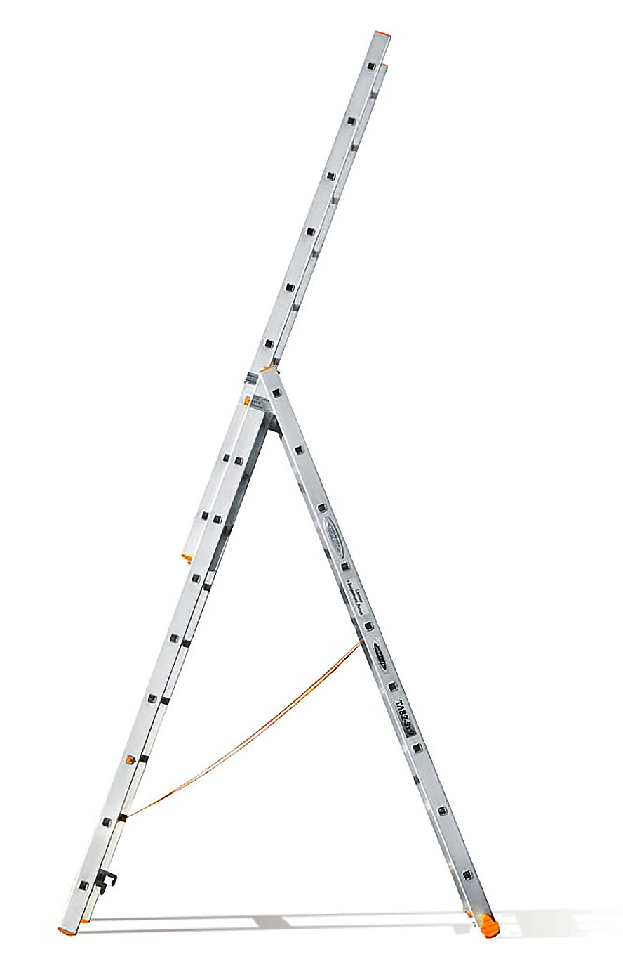 Трехсекционная Лестница Эйфель Тл 82 - 3Х9 Классик Длина 6.04 М Нагрузка 150 Кг.
