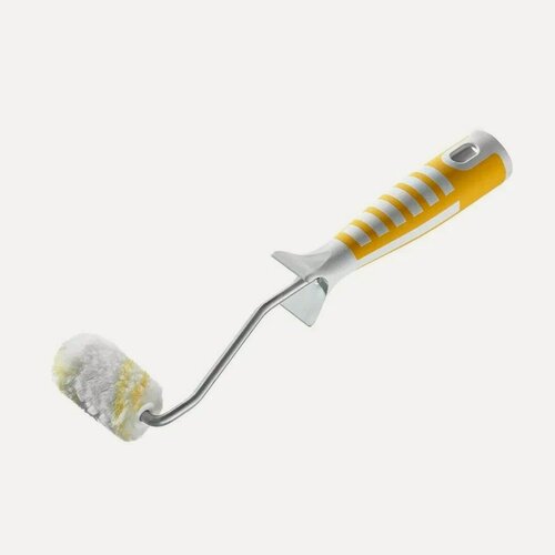 Изображение товара Валик для эмалей, ролик 60 мм, полиамид 12 мм, кронштейн 6 мм, двухкомпонентная ручка, акор Профи