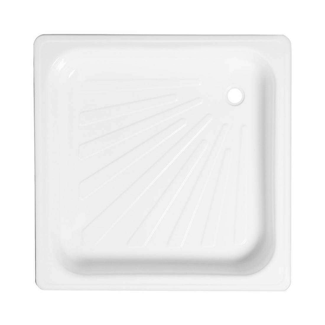 Поддон душевой стальной Ligeya эмалированный 900х900х150 мм без сифона