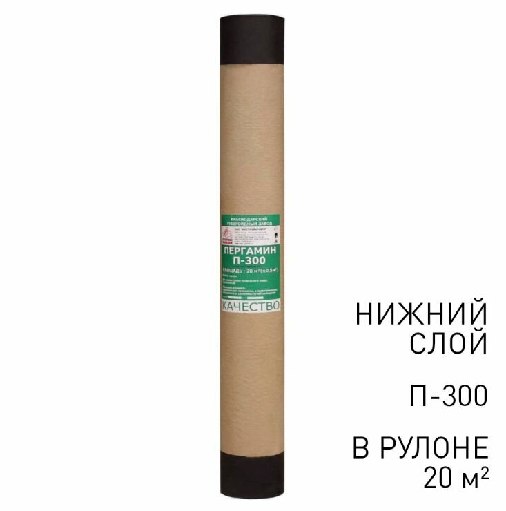 Пергамин П-300 20 м2