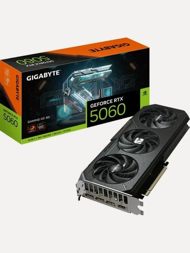 Изображение товара Видеокарта GIGABYTE GeForce RTX 5060 Gaming OC 8G (GV-N5060GAMING OC-8GD)