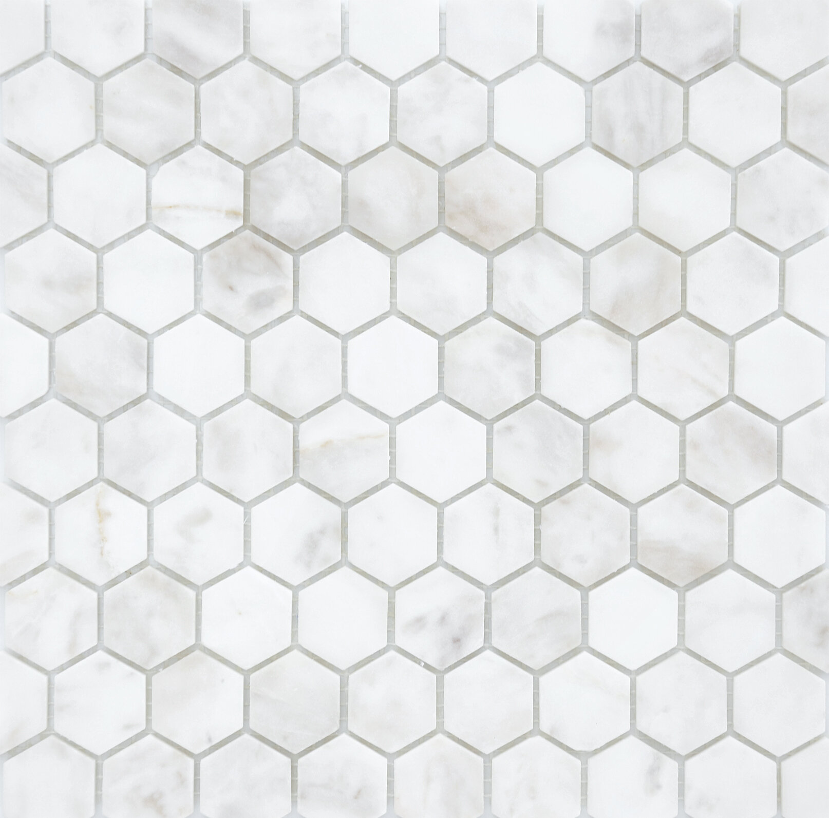 Мозаика Pietrine Hexagonal - Dolomiti Bianco матовая 285x305х06 см (чип 18х30х6 мм)