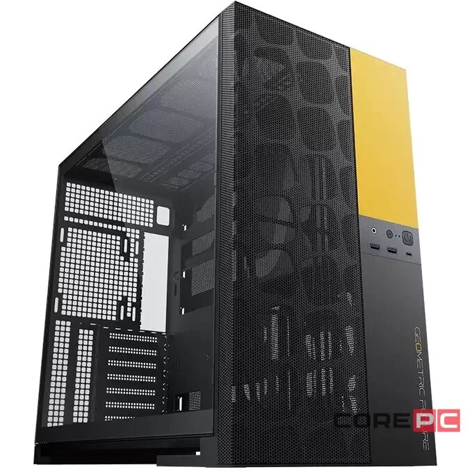 Компьютерный корпус Geometric Future Model 5 Vent Black Yellow (1AM5VTBY00100) (GF_M5-VENT-YB)