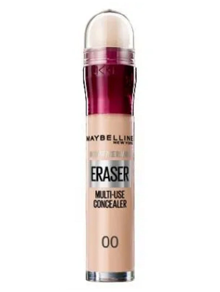 Maybelline New York Консилер для лица и глаз INSTANT ERASER, 00 Слоновая кость, мультифункциональный, 6.8 мл — фото 1
