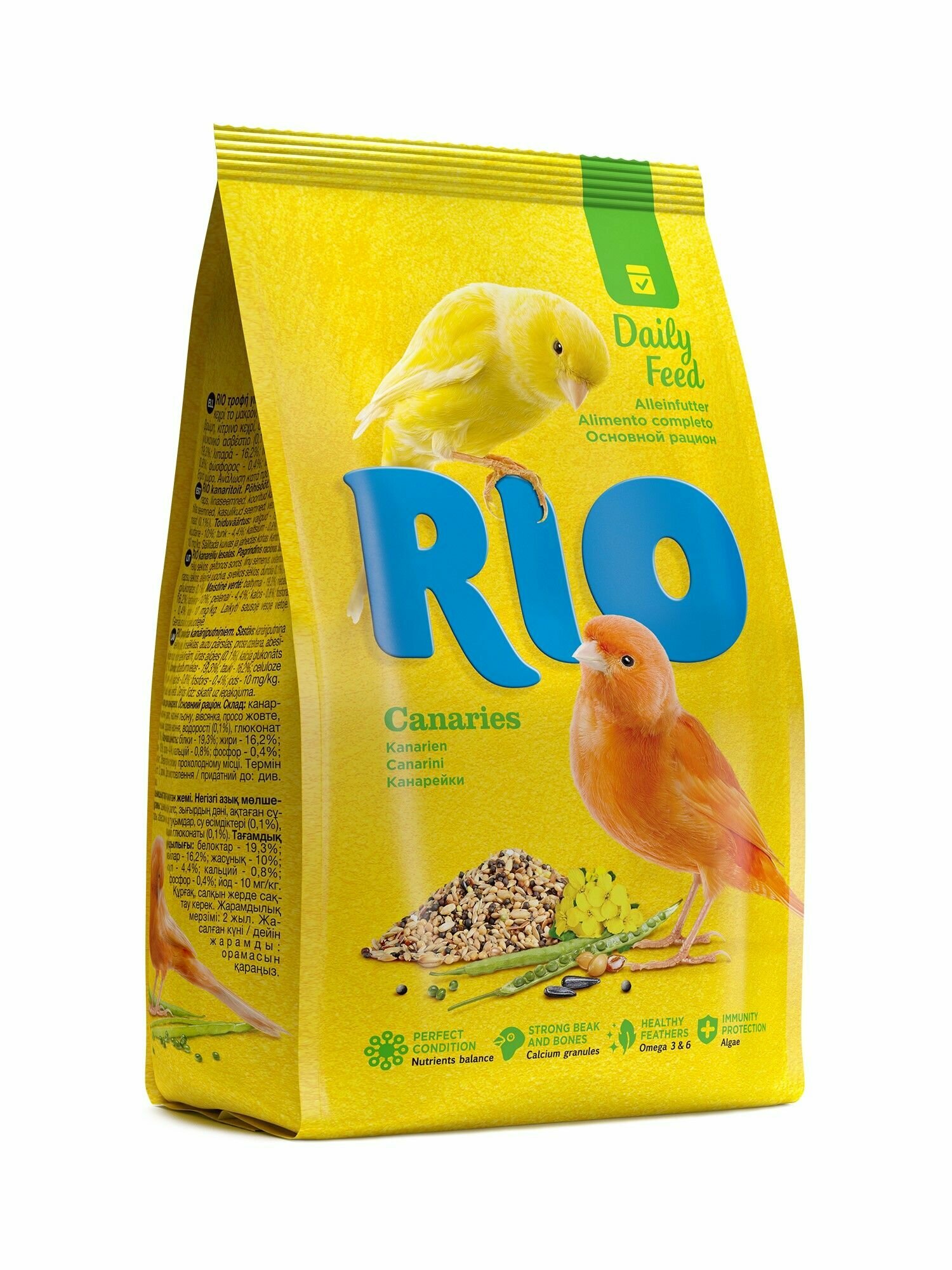 Корм для канареек RIO "Daily Feed" основной для взрослых 500 гр