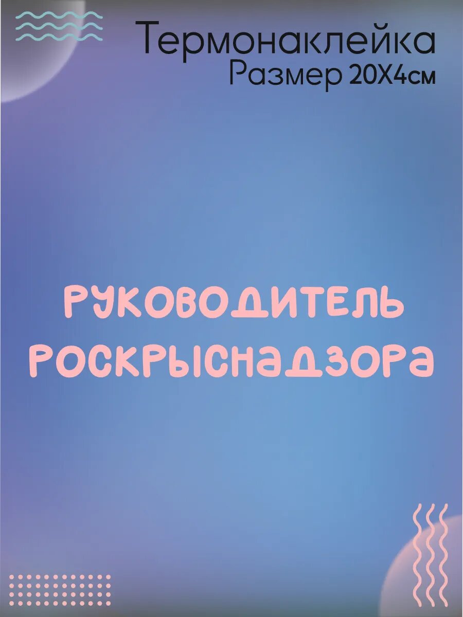 Термонаклейка для одежды Крыснадзор