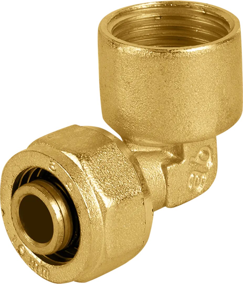 Угол комбинированный 90 гр  Aquabeam 1 2x16 мм ВР латунь ABO 352  Y 001604