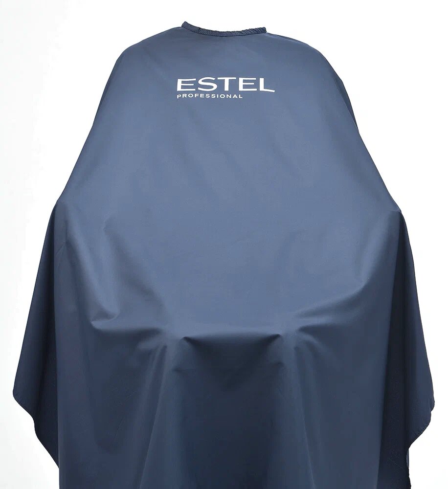 Накидка Estel Professional Пеньюар тафета синий для парикмахеров, 1 шт