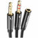 Переходник Vention гибкий Jack 3.5 mm F 4 pin/Jack 3.5 mm M x 2 (...