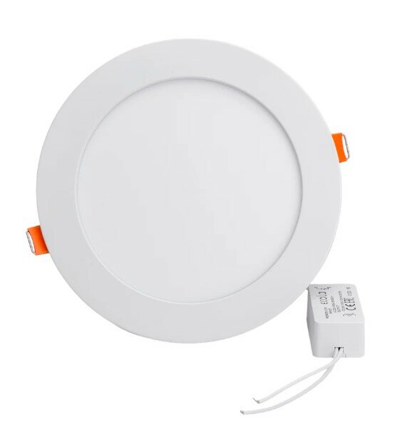 Встраив. потол. свет-к Ecola LED Круглый даунлайт с драйвером 12W 220V 6500K 170x20