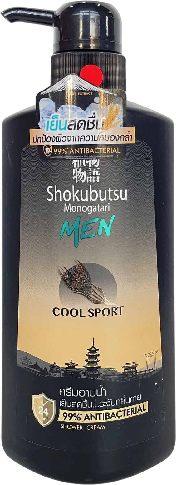 Крем-гель для душа Lion Shokubutsu , освежающий, Cool Sport, 500 мл