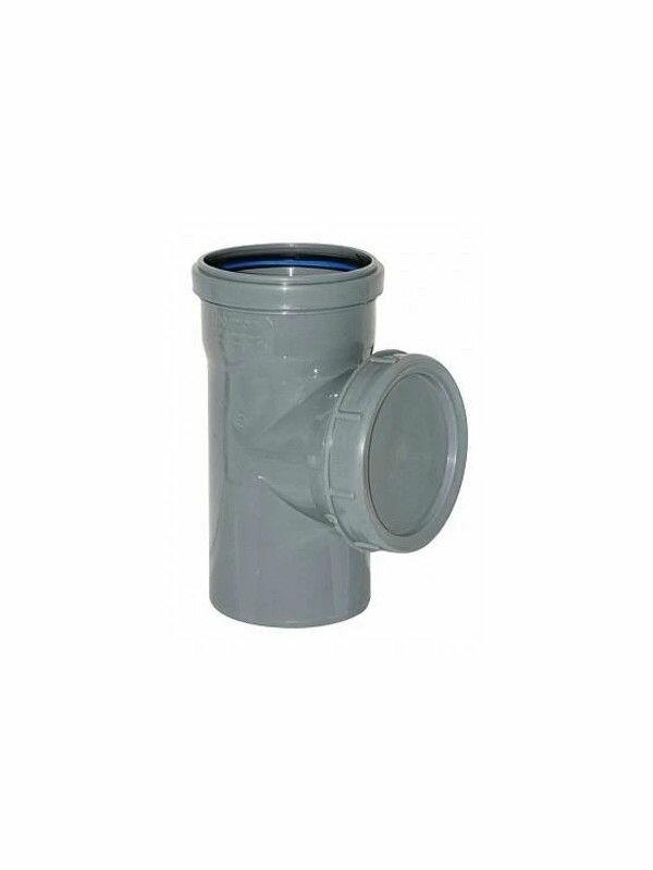 Ревизия 50 канализационная Sinikon серая (внутренняя) - 2 шт.