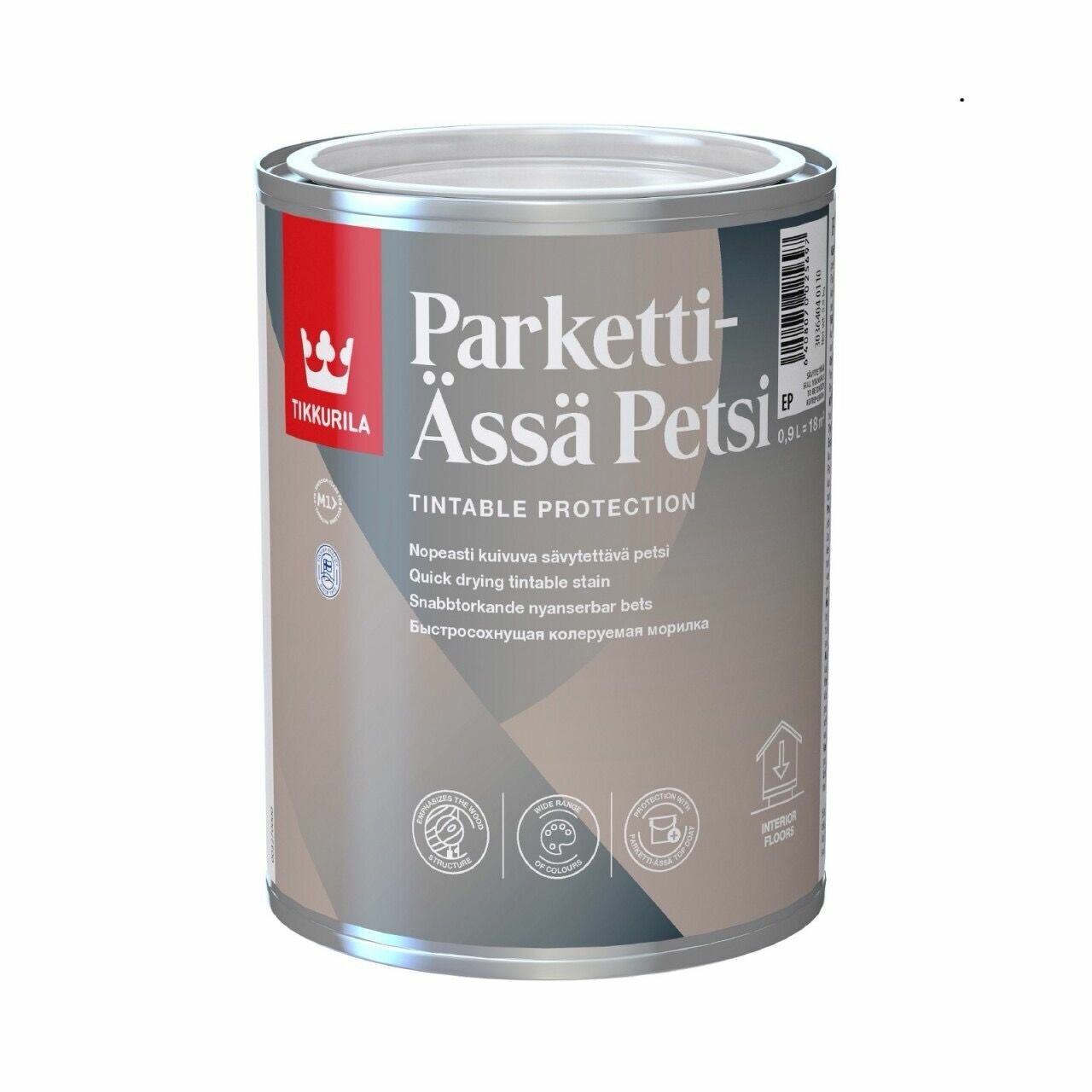Краска акриловая Tikkurila Helmi 30 влагостойкая моющаяся полуматовая бесцветный 0.9 л 1.1 кг