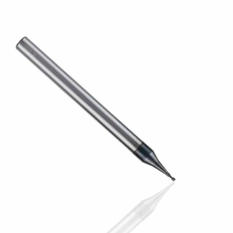 Микрофреза спиральная двухзаходная XCAN с плоским торцом, 4х0,8х50мм