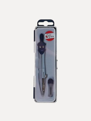 Изображение товара Классический металлический циркуль с комплектом грифелей