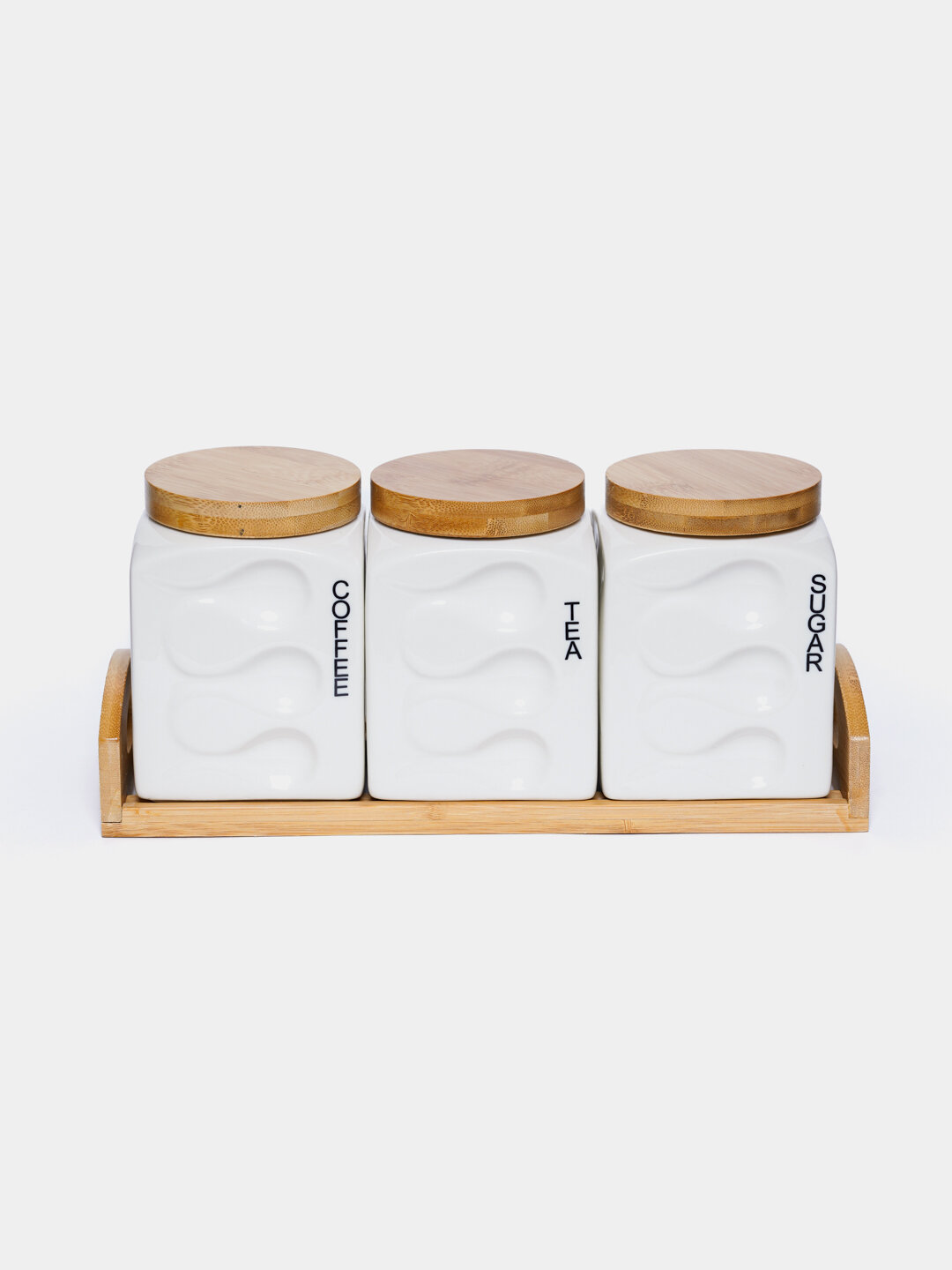 Набор для специй керамика, 3 предмета, белый, подвесной, 15x5 см — фото 1