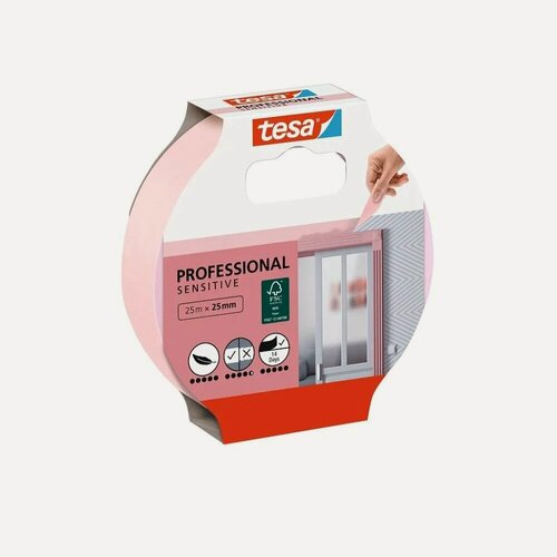 Изображение товара Лента малярная розовая Tesa 56260-00 (25мм*25м) упак (3 шт)