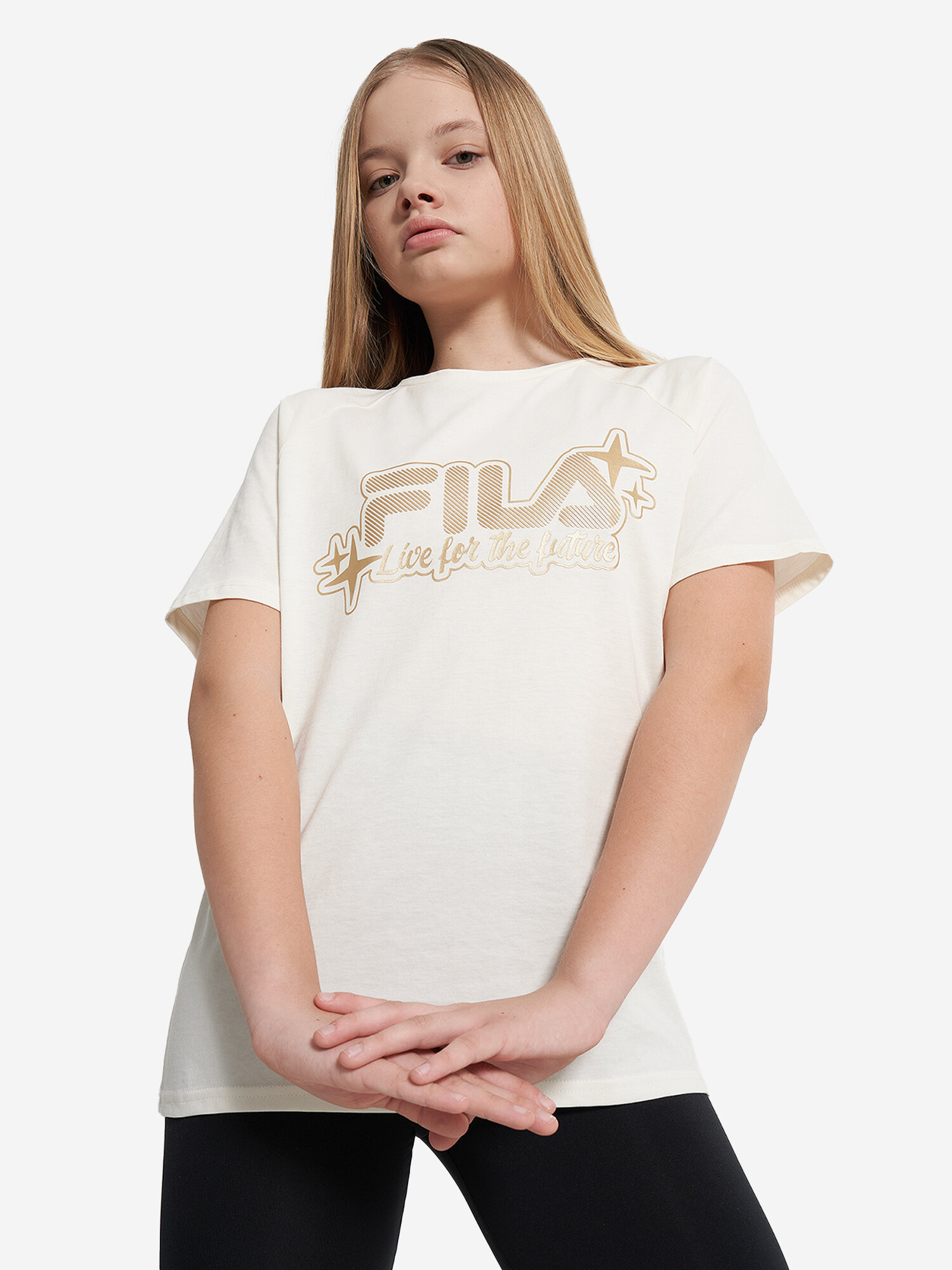 Футболка Fila, размер 158-164, кремовый