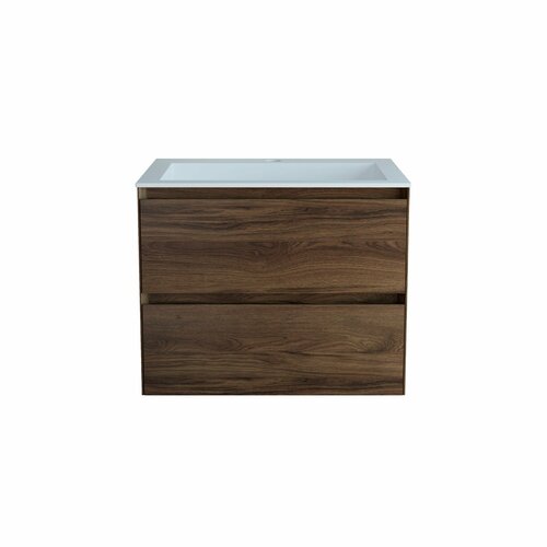 фото Тумба с раковиной из искусственного камня vincea luka 600 цвет r.oak, white